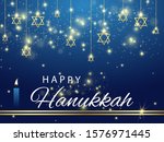 hanukkah. traditional hanukkah... | Shutterstock .eps vector #1576971445