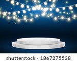 podium . stage for awards... | Shutterstock .eps vector #1867275538