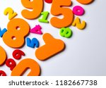 numbers  math colorful fun... | Shutterstock . vector #1182667738