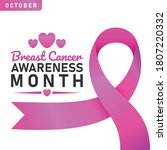 world breast cancer poster. web ... | Shutterstock .eps vector #1807220332