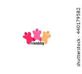 friendship  teamwork ... | Shutterstock .eps vector #440179582
