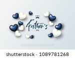 happy father's day greeting... | Shutterstock .eps vector #1089781268