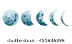 vector moon phases | Shutterstock .eps vector #431636398