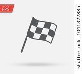 checkered racing flag icon.... | Shutterstock .eps vector #1041322885
