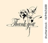 thank you   flowers | Shutterstock . vector #469465688