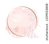 golden pink nude art frames.... | Shutterstock .eps vector #1209033808