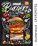 food poster  ad  fast food ... | Shutterstock .eps vector #1919295752