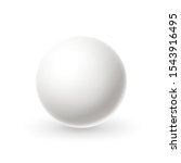 Realistic White Sphere. Blank...