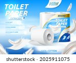 Vector Realistic Toilet Paper...