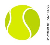 tennis ball icon | Shutterstock .eps vector #732445738