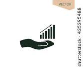 growth diagram vector icon | Shutterstock .eps vector #435395488