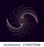 abstract vector spiral element... | Shutterstock .eps vector #1705075468