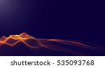 abstract digital landscape with ... | Shutterstock .eps vector #535093768