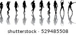 dancing woman | Shutterstock .eps vector #529485508