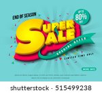 sale banner template design ... | Shutterstock .eps vector #515499238