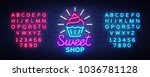 Sweet Shop Logo Is Neon Style....