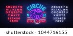 circus neon sign. big show... | Shutterstock .eps vector #1044716155