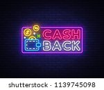 cash back sign vector design... | Shutterstock .eps vector #1139745098