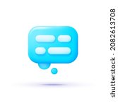 3d speak icon for banner design.... | Shutterstock .eps vector #2082613708