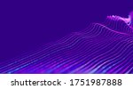 data flow abstract vector... | Shutterstock .eps vector #1751987888