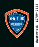 new york unstoppable team t... | Shutterstock .eps vector #1275943885