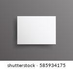 realistic white  blank package... | Shutterstock .eps vector #585934175
