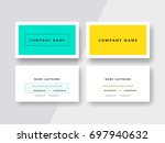 trendy minimal abstract... | Shutterstock .eps vector #697940632