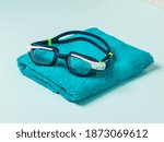 Men's Swimming Goggles On A...