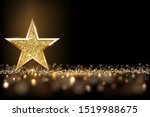 golden sparkling star isolated... | Shutterstock .eps vector #1519988675