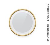round golden picture or photo... | Shutterstock .eps vector #1703888632