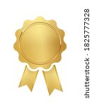 golden stamp with ribbons... | Shutterstock .eps vector #1825777328