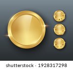 award golden blank medals 3d... | Shutterstock .eps vector #1928317298