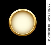 white button in round gold... | Shutterstock .eps vector #2048740712