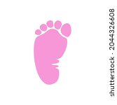 Baby Footprint. Children's Shoe ...
