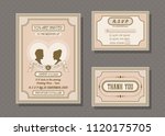 wedding invitation card vector... | Shutterstock .eps vector #1120175705