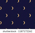 seamless pattern with moon and... | Shutterstock .eps vector #1187172262