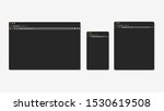 modern dark mode browser window ... | Shutterstock .eps vector #1530619508
