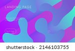minimal layout. neon shape.... | Shutterstock .eps vector #2146103755