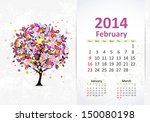 Calendar For 2014  February