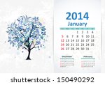 Calendar For 2014  January