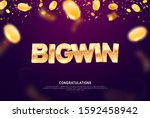 Big Win Gold Sign Vector Banner ...