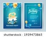 62nd years birthday vector... | Shutterstock .eps vector #1939473865