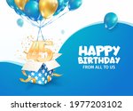 celebrating 45th years birthday ... | Shutterstock .eps vector #1977203102