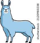 cute llama cartoon character... | Shutterstock .eps vector #2120983238