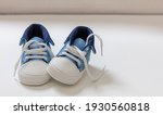 Baby Boy Sport Shoes On White...