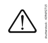 attention sign icon vector.... | Shutterstock .eps vector #439692715