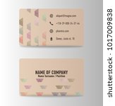 business card ideas for... | Shutterstock .eps vector #1017009838
