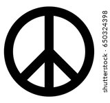 peace symbol vector icon | Shutterstock .eps vector #650324398