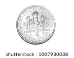 one dime coin isolated on white ... | Shutterstock . vector #1007930038