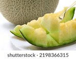 Small photo of Earl's melon sliced on a plate